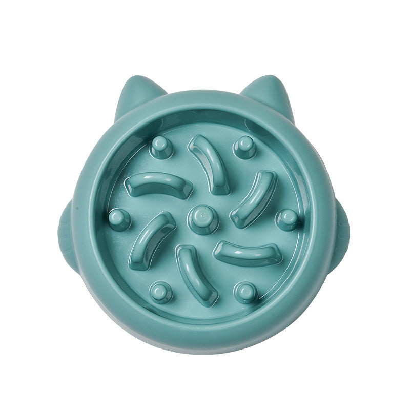 Slow Feeder Dog Bowl green