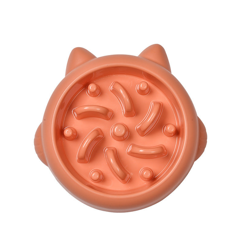 Slow Feeder Dog Bowl orange