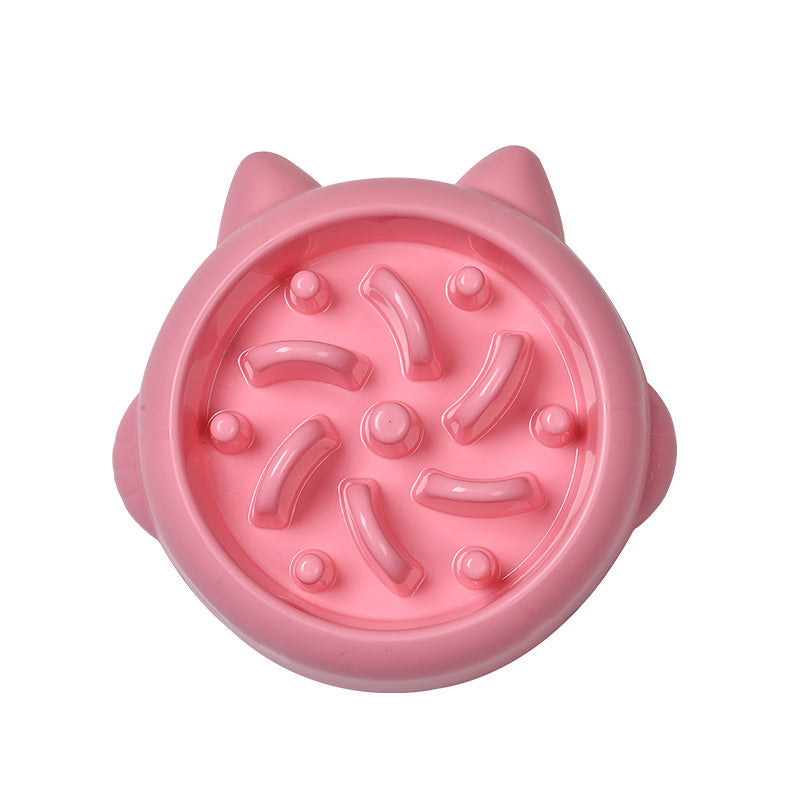 Slow Feeder Dog Bowl pink