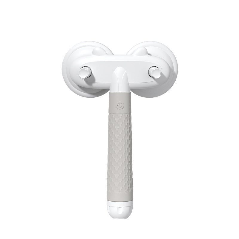 White and gray electronic device on a white background