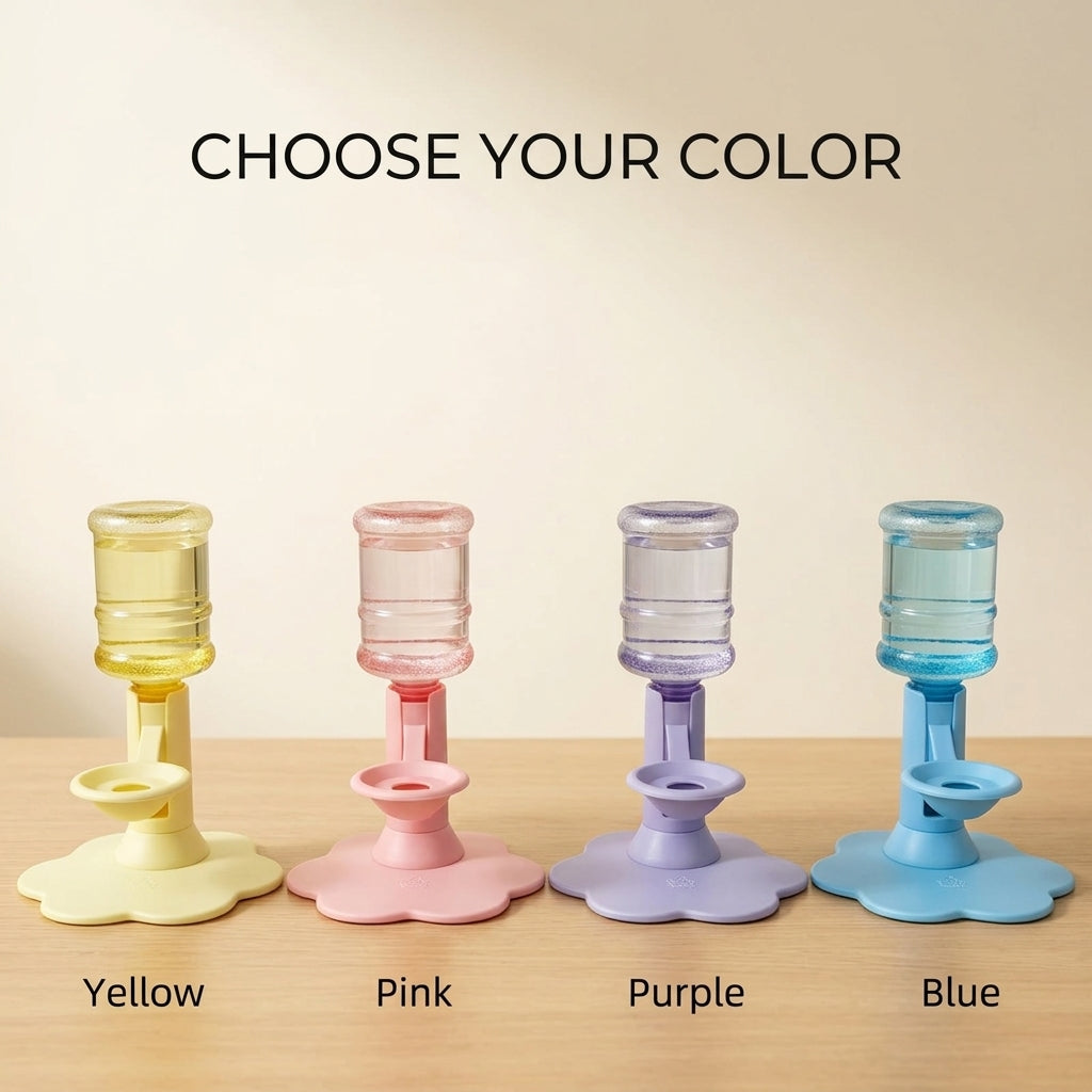 Gravity cat water dispenser available in multiple colors